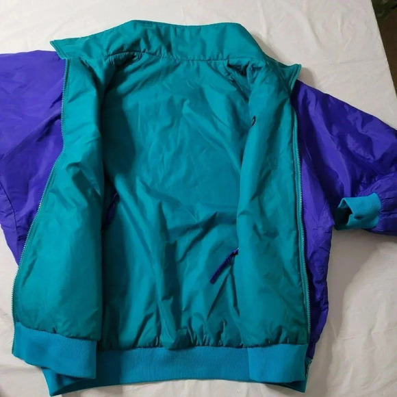 Columbia Vintage size XLRadial long-Sleeve Double Side Jacket Full Zip purple - Picture 5 of 11